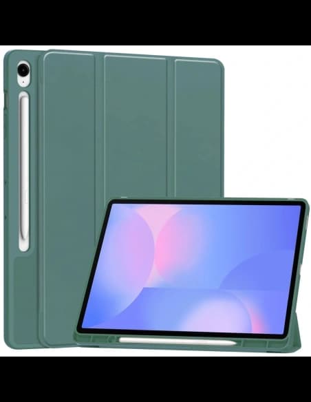 Bizon Case Tab Lizard Samsung Galaxy Tab S10 FE+ Plus verde închis