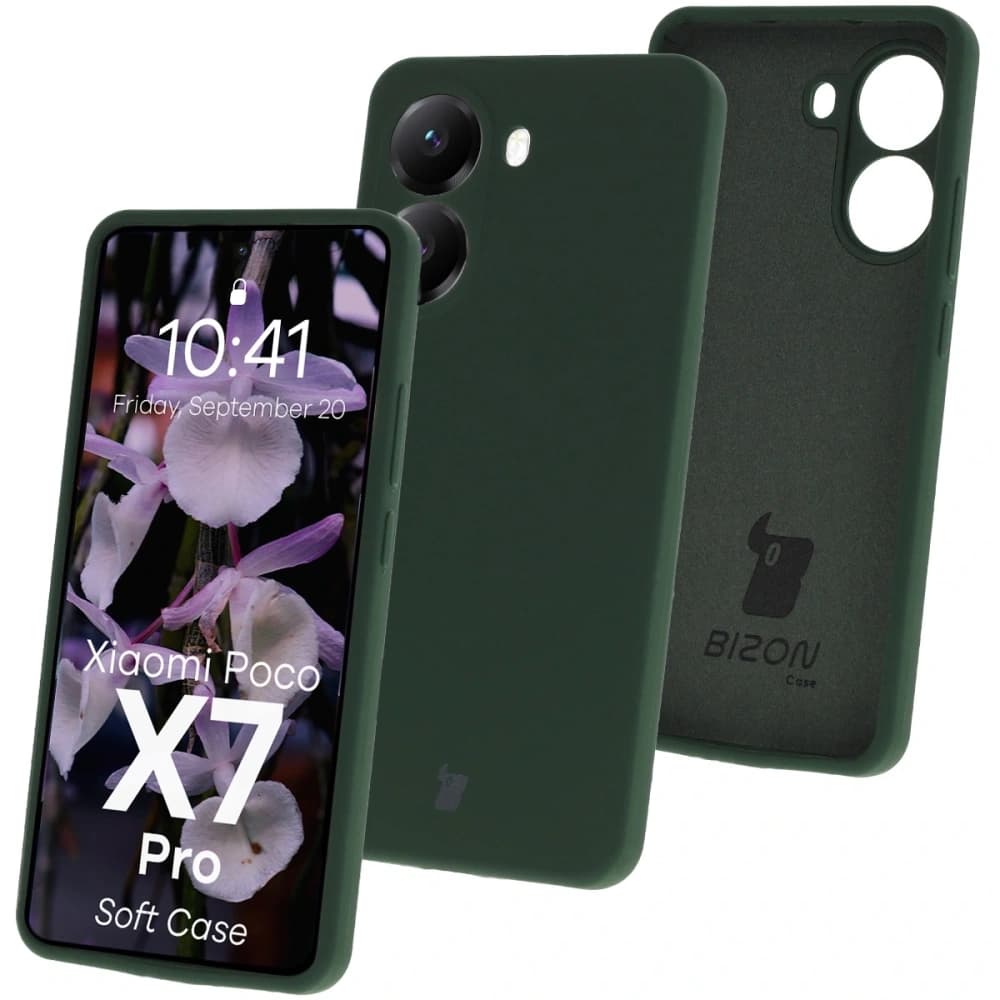 Bizon Soft Case Xiaomi POCO X7 Pro dunkelgrün - 1