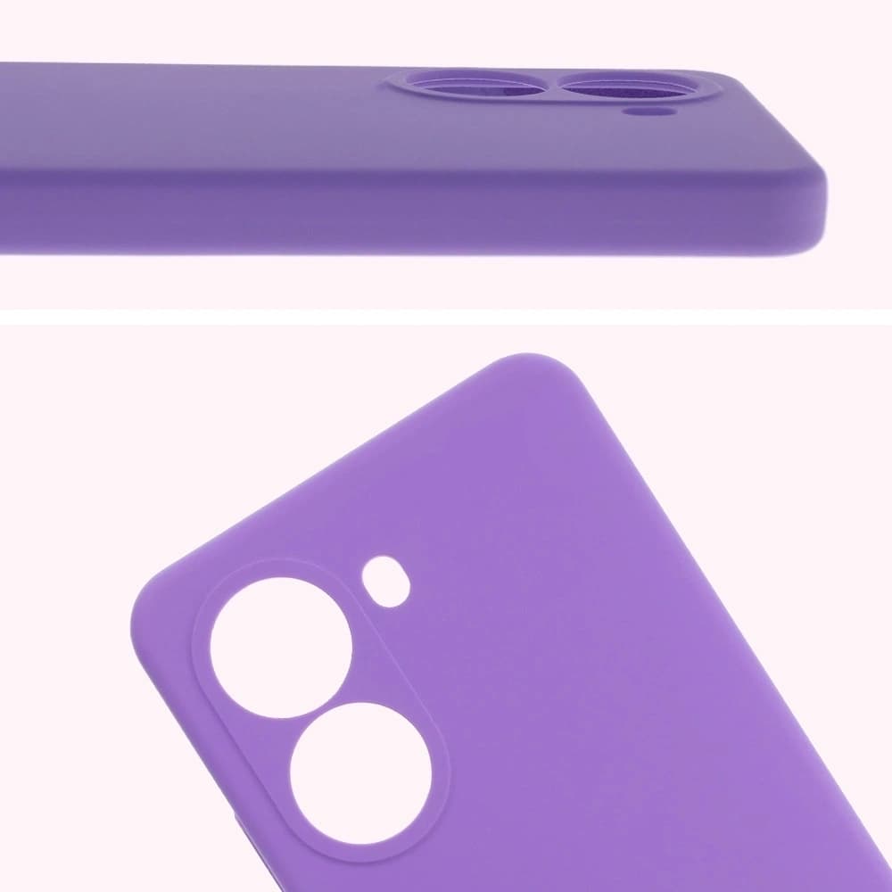 Husă moale Bizon pentru Xiaomi POCO X7 Pro, violetă - 5