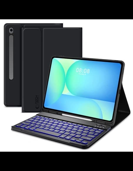 Tech-Protect SmartCase Pen + Tastatură Samsung Galaxy Tab S10 FE+ Plus 13.1 X620 / X626b Negru