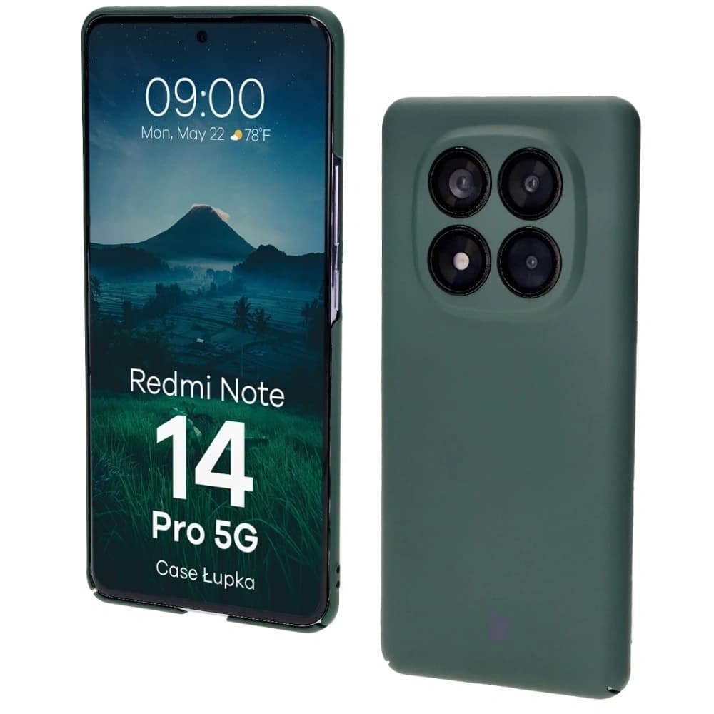 Carcasă Bizon Lupka Xiaomi Redmi Note 14 Pro 5G verde