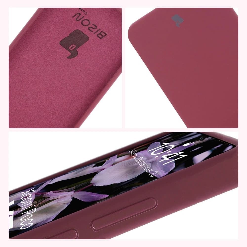 Husa moale Bizon pentru Xiaomi POCO X7 Pro violet închis - 5