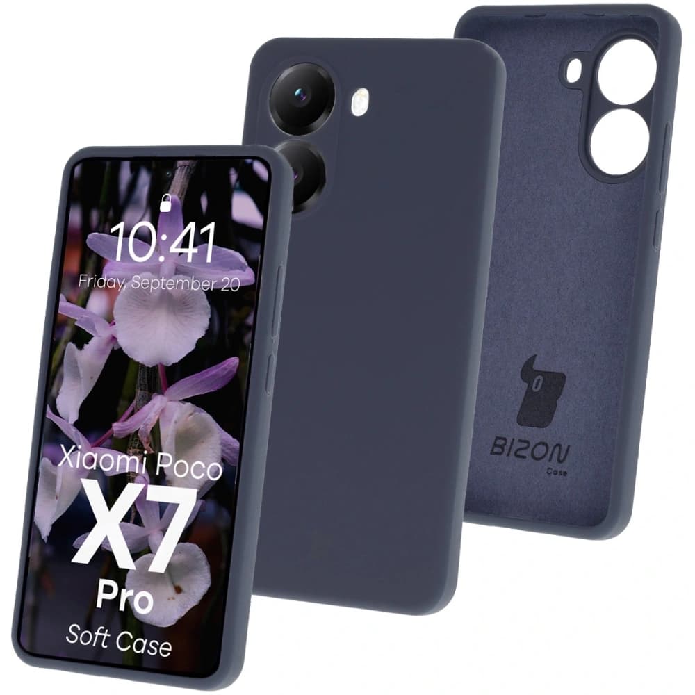 Bizon Soft Case Xiaomi POCO X7 Pro tmavě modrý - 1