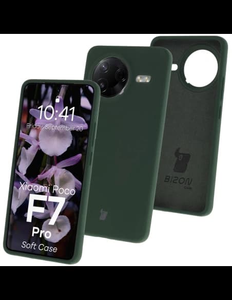 Bizon Soft Case Xiaomi POCO F7 Pro sötétzöld