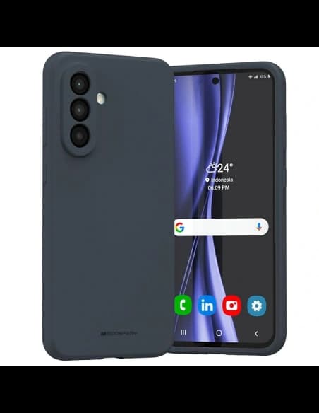 Etui Mercury Silicone do Samsung Galaxy A56 granatowy
