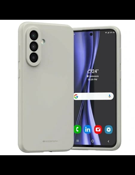 Etui Mercury Silicone do Samsung Galaxy A56 kamienny