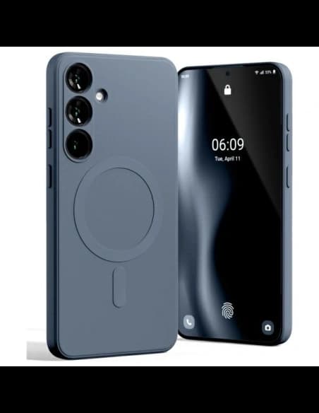 Mercury MagSafe Semi-Silikonhülle Samsung Galaxy S24 FE navyblau