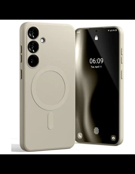 Mercury MagSafe Semi-Silikonhülle Samsung Galaxy S24 FE Stein