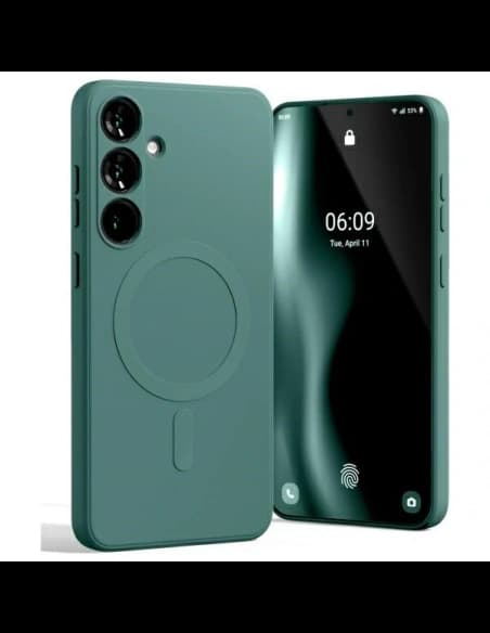 Mercury MagSafe Semi-Silikonhülle Samsung Galaxy S24 FE grün