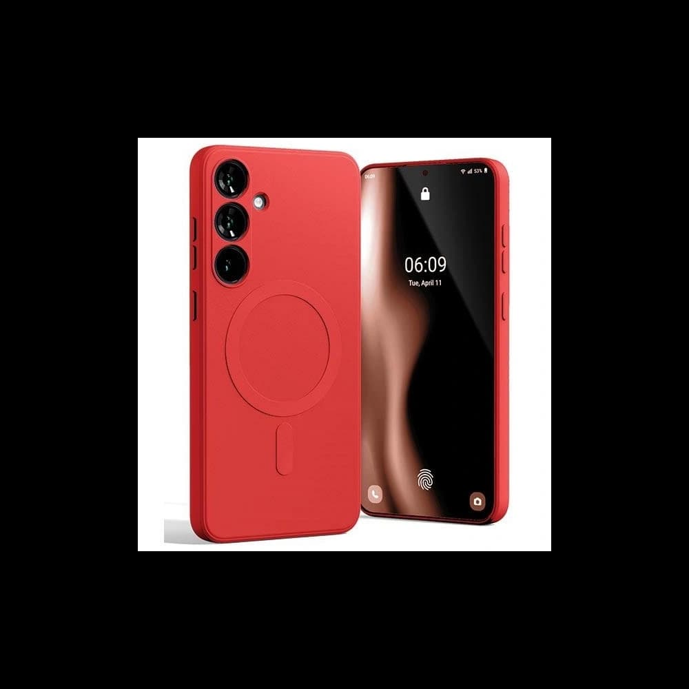 Mercury MagSafe Semi-Silicone Case Samsung Galaxy S24+ Plus red - 1