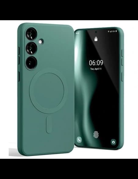 Mercury MagSafe Semi-Silicone Case Samsung Galaxy S24+ Plus green