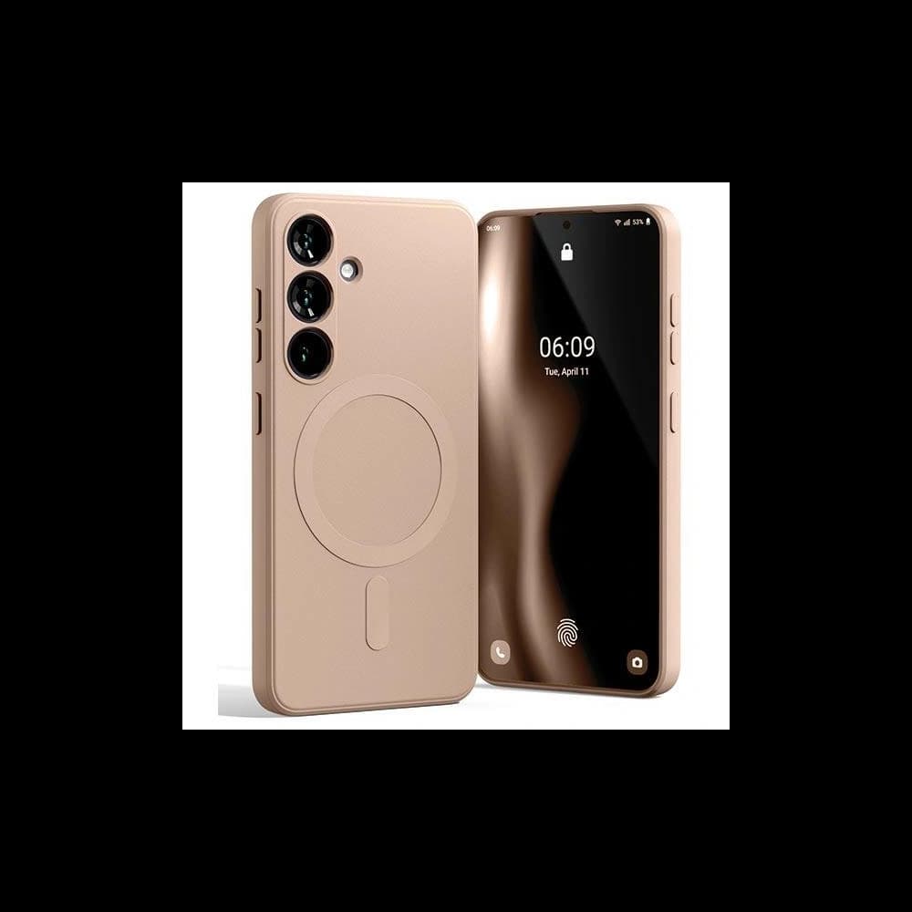 Mercury MagSafe Semi-Silikonhülle Samsung Galaxy S24 pink sandig - 1