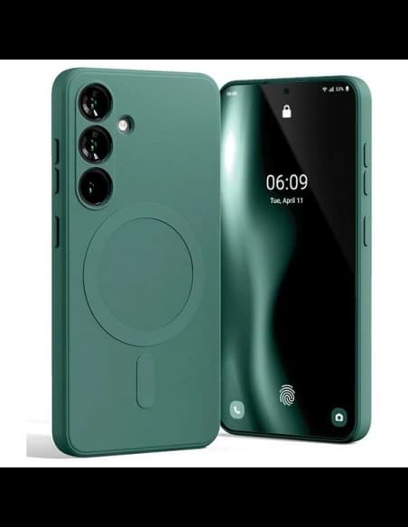 Mercury MagSafe Semi-Silikonhülle Samsung Galaxy S24 grün