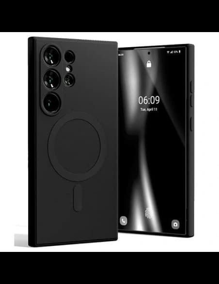 Mercury MagSafe Polosilikonový kryt pro Samsung Galaxy S24 Ultra černý