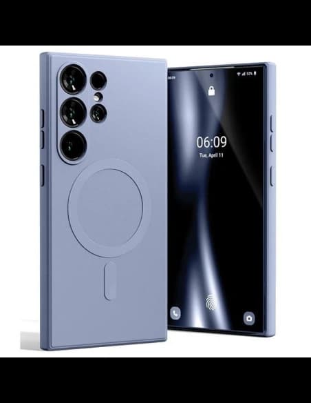 Mercury MagSafe Polosilikonový kryt pro Samsung Galaxy S24 Ultra levandulový