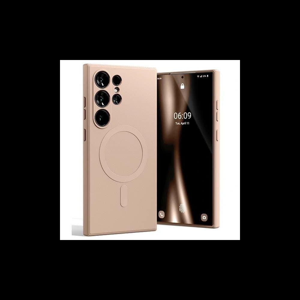 Carcasa semi-siliconică Mercury MagSafe pentru Samsung Galaxy S24 Ultra roz nisipos - 1