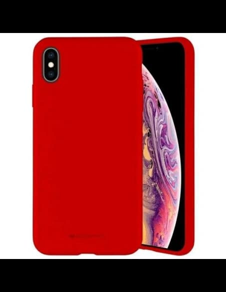 Husă din silicon Mercury pentru Samsung Galaxy A14 5G roșie