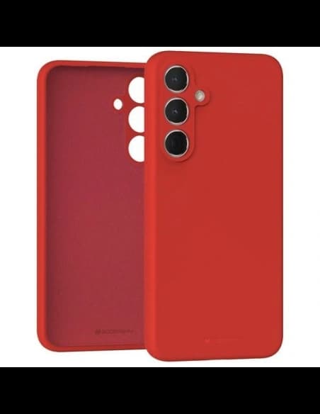 Husa din silicon Mercury pentru Samsung Galaxy A35 roșie