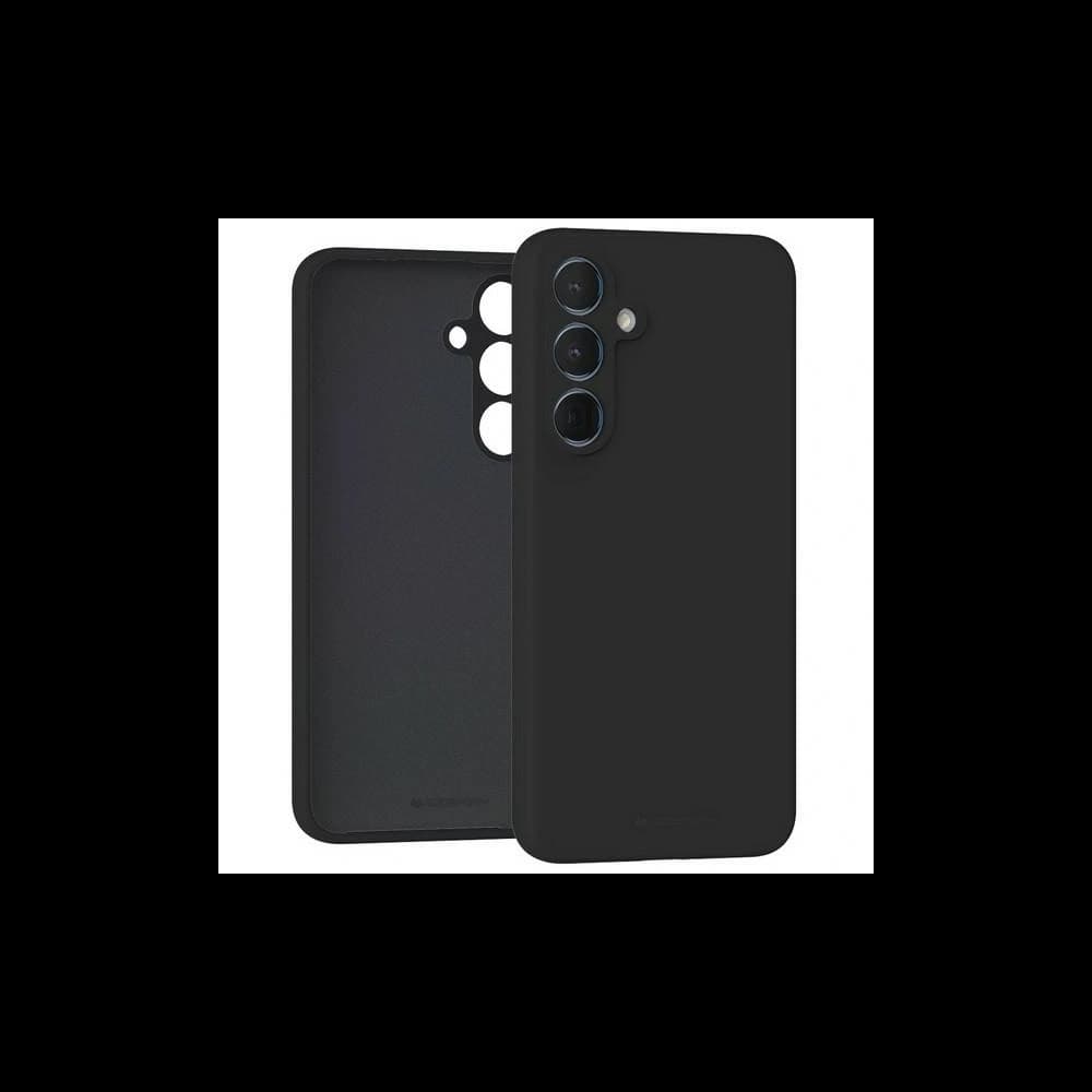 Husa din silicon Mercury pentru Samsung Galaxy A55, neagră - 1