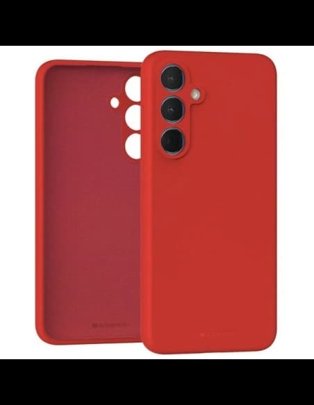 Husa din silicon Mercury pentru Samsung Galaxy A55 roșie