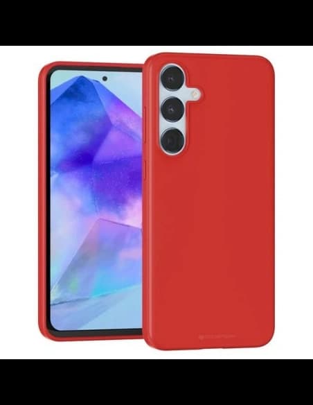 Husă moale Mercury pentru Samsung Galaxy A55 roșie