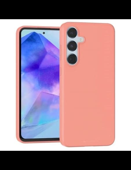 Husă moale Mercury pentru Samsung Galaxy A55 roz deschis