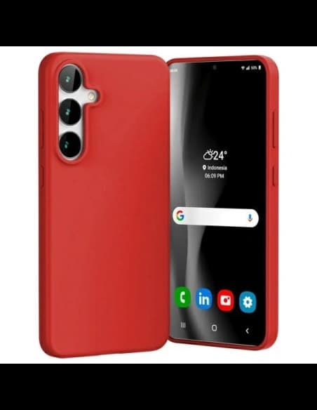 Mercury Soft Case Samsung Galaxy S24 FE piros