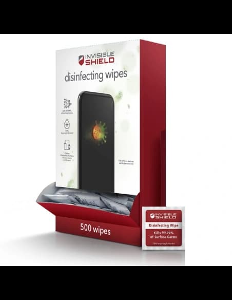ZAGG Bildschirmdesinfektionstücher für mobile Geräte InvisibleShield Desinfektionstücher (500 Stück)