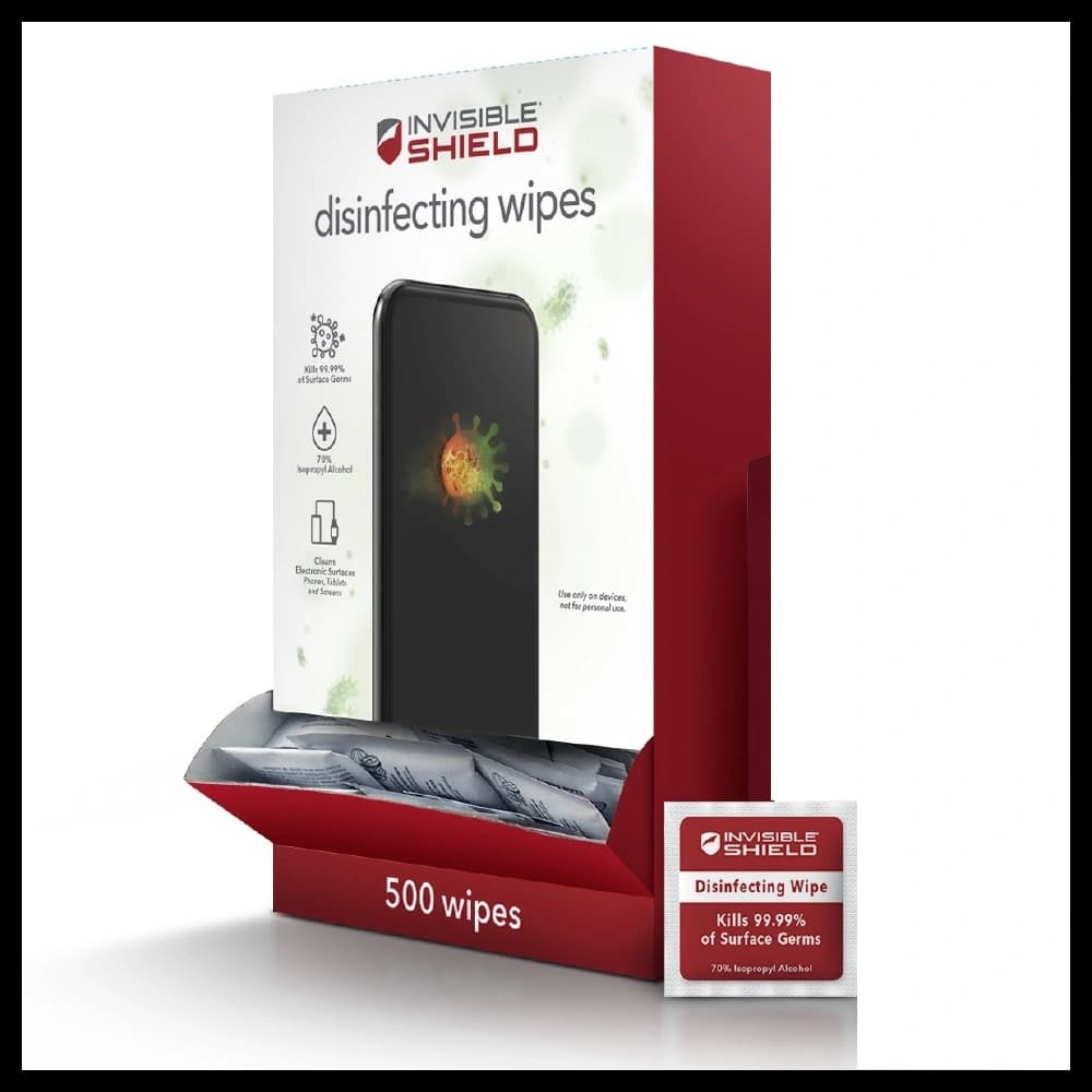 ZAGG InvisibleShield Disinfecting Wipes (500 pcs)