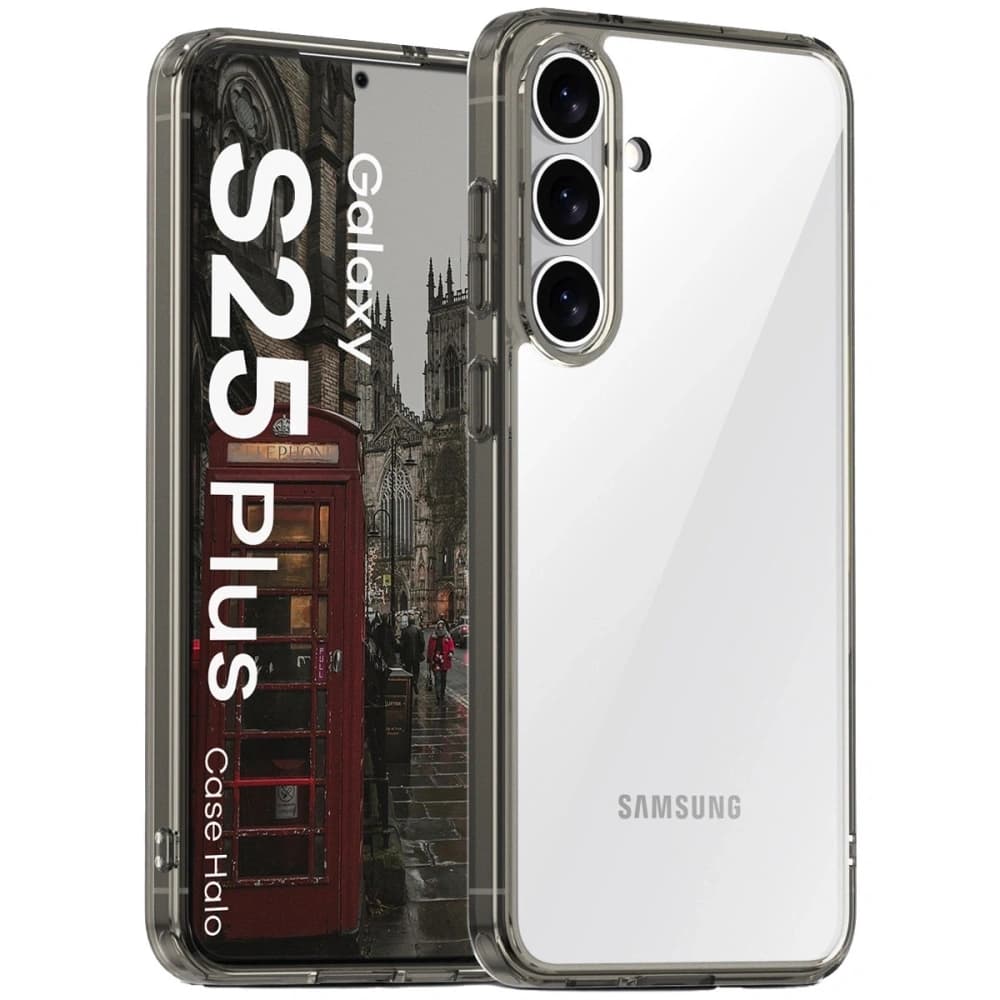 Bizon Case Halo Samsung Galaxy S25+ Plus füstös fekete - 1