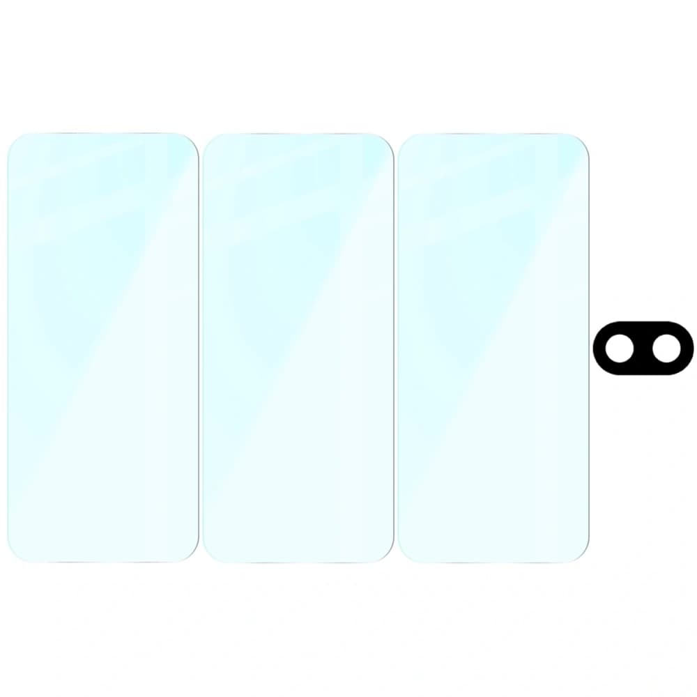 Bizon Glass Clear 2 Pack 3x tempered glass + 1x lens protection Pixel 9a - 6