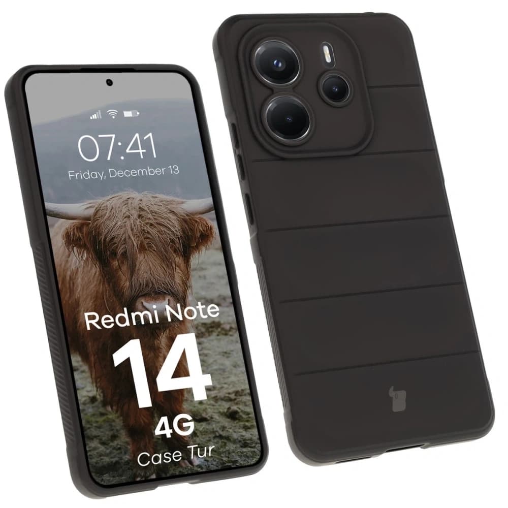 Carcasă Bizon Tur Xiaomi Redmi Note 14 4G neagră
