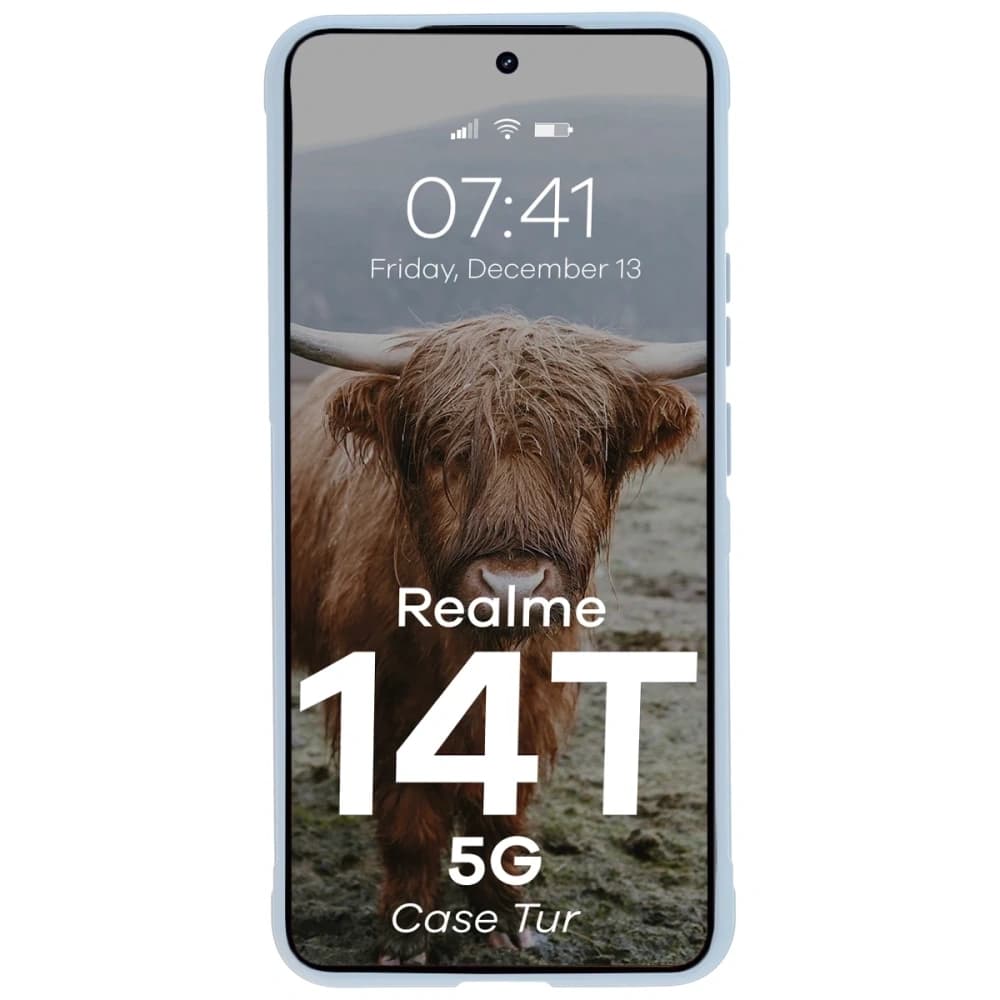 Bizon Case Tur Realme 14T 5G hellblau - 5