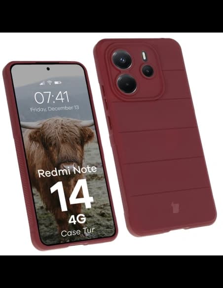 Bizon pouzdro Tur Xiaomi Redmi Note 14 4G burgundské