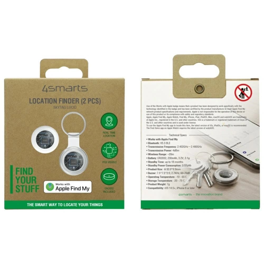 4smarts SkyTag Lokátor Fehér [2 CSOMAG] - 7