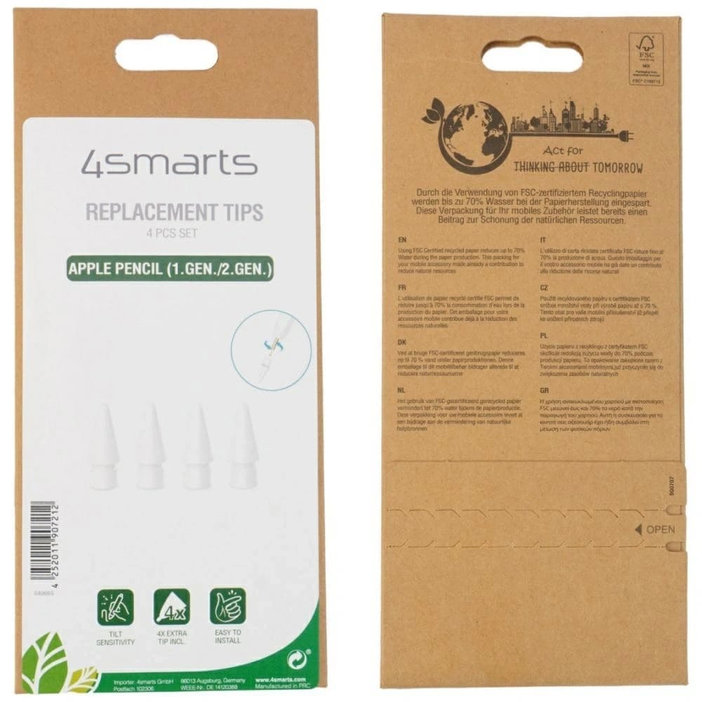 4smarts Austauschbare Spitzen für Apple Pencil (1. und 2. Generation), Apple Pencil USB-C, 4smarts Pencil Pro 2 und 3 - 5