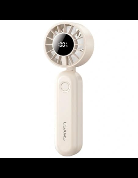 USAMS Mini ZB352 Foldable Hand Fan 1200mAh beige