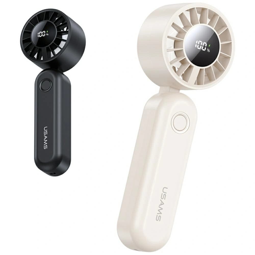 USAMS Mini ZB352 Foldable Hand Fan 1200mAh black - 3
