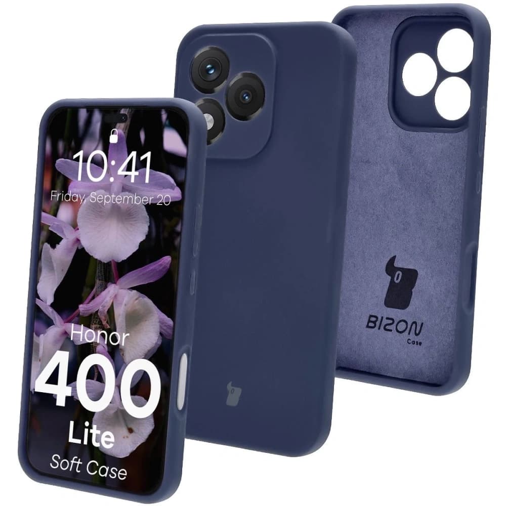 Husa Bizon Soft Case Honor 400 Lite 5G albastru închis - 1