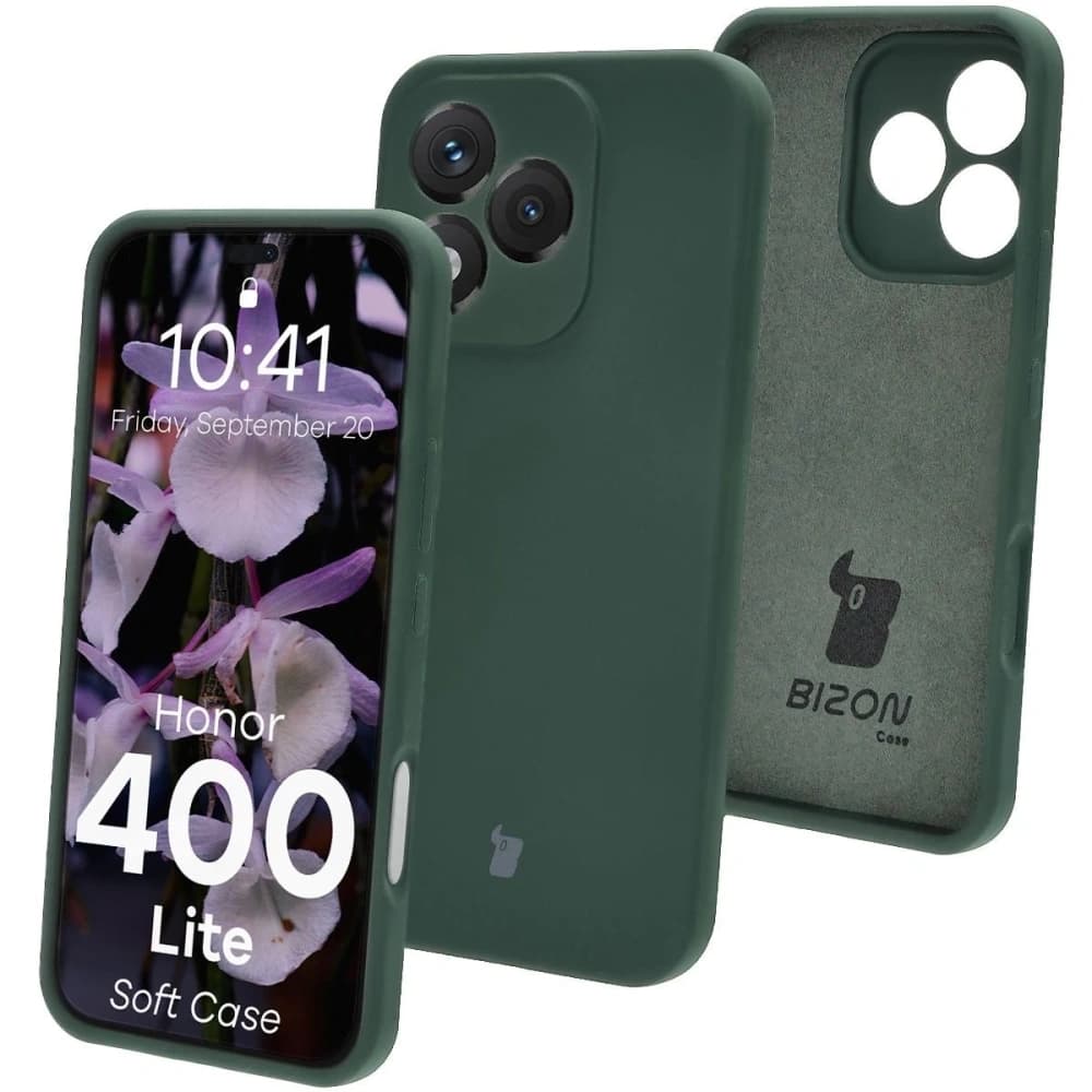Bizon Soft Case Honor 400 Lite 5G tmavě zelená