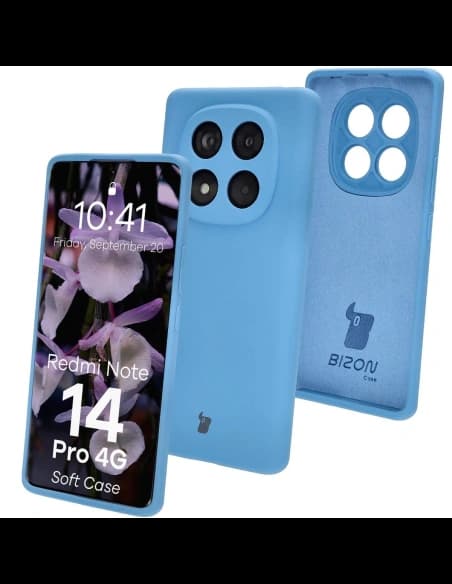 Husa Bizon Soft pentru Xiaomi Redmi Note 14 Pro 4G albastră