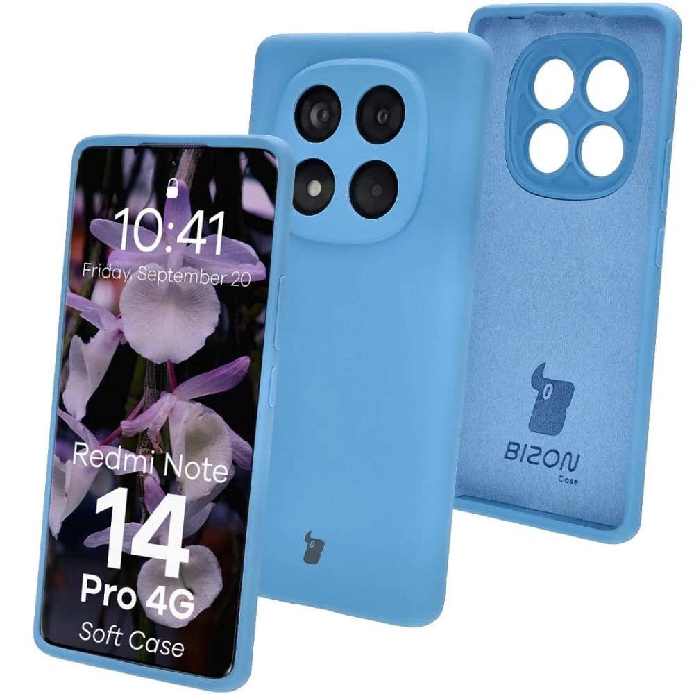 Husa Bizon Soft pentru Xiaomi Redmi Note 14 Pro 4G albastră