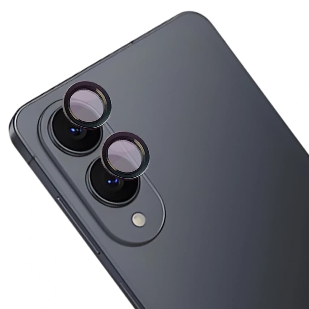 Bizon Glass Snap Linse Samsung Galaxy S25 Edge schwarzer Rahmen