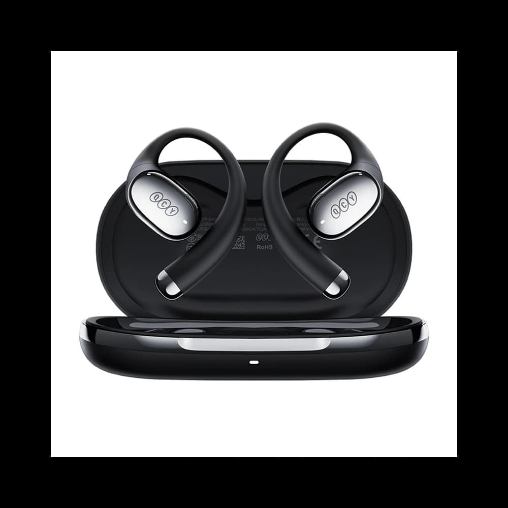 Căști wireless Bluetooth 6.0 QCY Crossky R70 cu clip, negre - 2