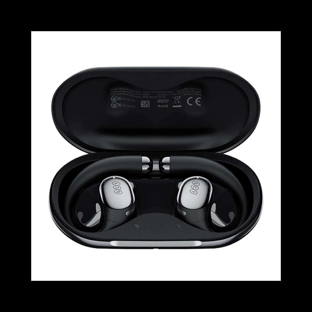 Căști wireless Bluetooth 6.0 QCY Crossky R70 cu clip, negre - 4