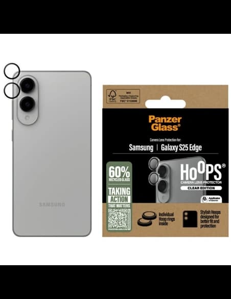 PanzerGlass Hoops Lens Protector Samsung Galaxy S25 Edge klar