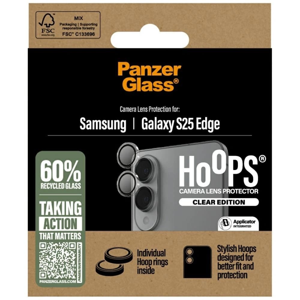 PanzerGlass Hoops Lens Protector Samsung Galaxy S25 Edge klar - 4