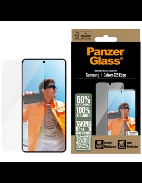 Sticlă securizată PanzerGlass Ultra-Wide Fit pentru Samsung Galaxy S25 Edge