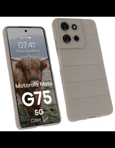Bizon Case Tur Motorola Moto G75 5G light gray