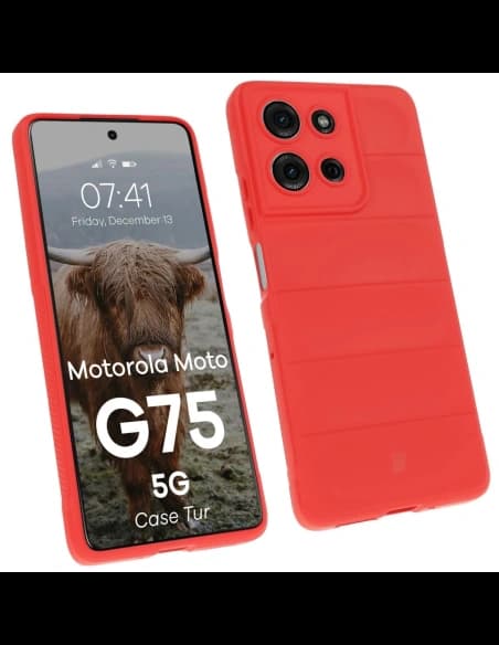 Bizon Case Tur Motorola Moto G75 5G red